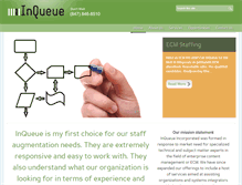 Tablet Screenshot of inqueueinc.com